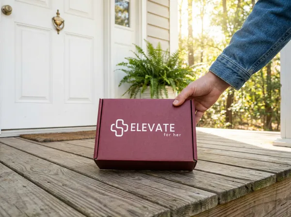 Elevate For Her branded treatment box delivered to your door